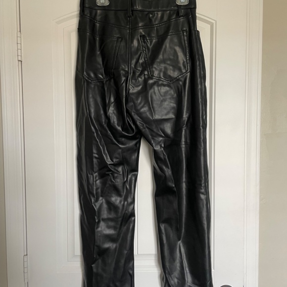 Vegan Leather 90s Straight Pant - Picture 6 of 6